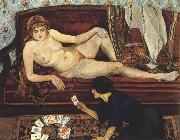 Suzanne Valadon Future Unveiled or The Fortune Teller (mk39) oil painting